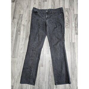 (3/$35) Mossimo Jeans Womens 10R Black Mid-Rise Straight Leg Modern Denim Pants
